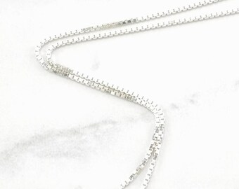Sterling Silver 1mm 20Inch Box Chain Necklace