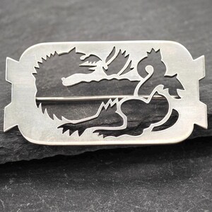 Vintage Cartier Sterling Silver Dragon Brooch