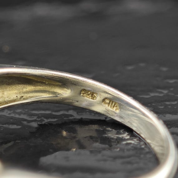 Sterling Silver Statement Ring: Amethyst & Citrin… - image 7