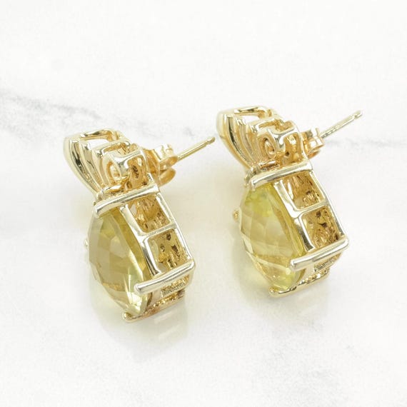 Sevan Sterling Silver Lemon Quartz, Topaz Earring… - image 3