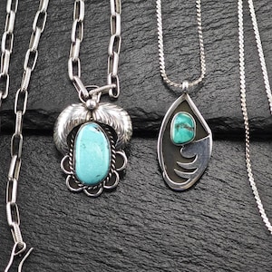 Choice of Turquoise Necklaces Sterling Silver