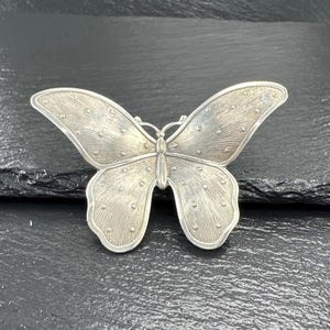 Vintage Butterfly Brooch Sterling Silver