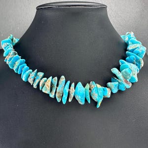 Turquoise Necklace | Graduated Turquoise Heishi | Southwestern Jewelry | 1970s