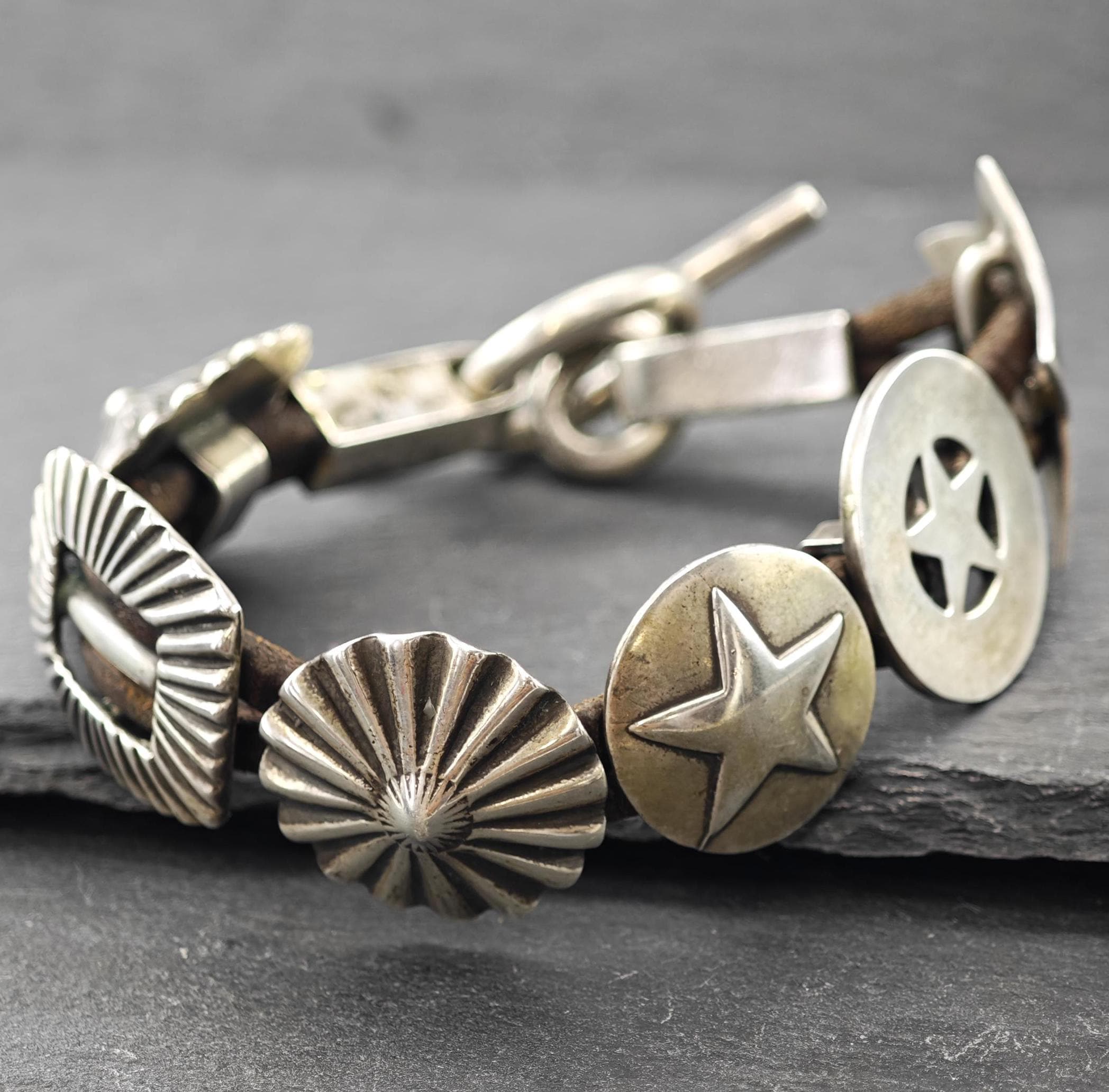 Vintage Arnold Goldstein Texas Ranger Sterling Silver Bracelet - Etsy