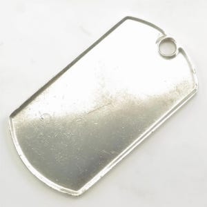 Gucci Sterling Silver Dog Tag Necklace - Etsy