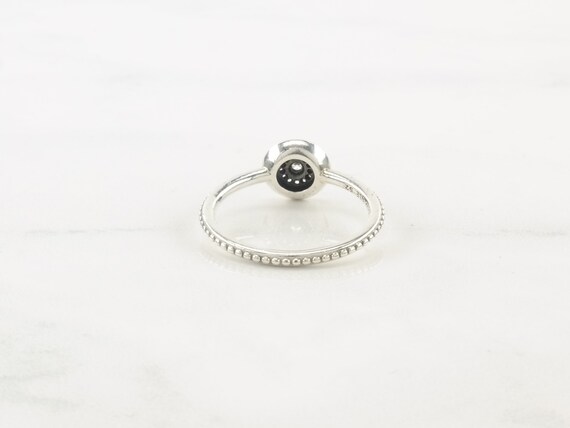 Vintage Pandora Sterling Silver Ring CZ White Dia… - image 6