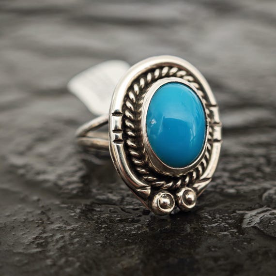 Turquoise Statement Ring:  Native American Style … - image 3