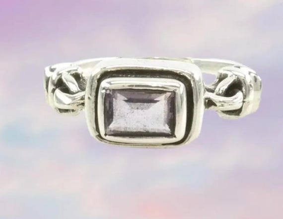 Silpada Amethyst Statement Ring: Sterling Silver … - image 1