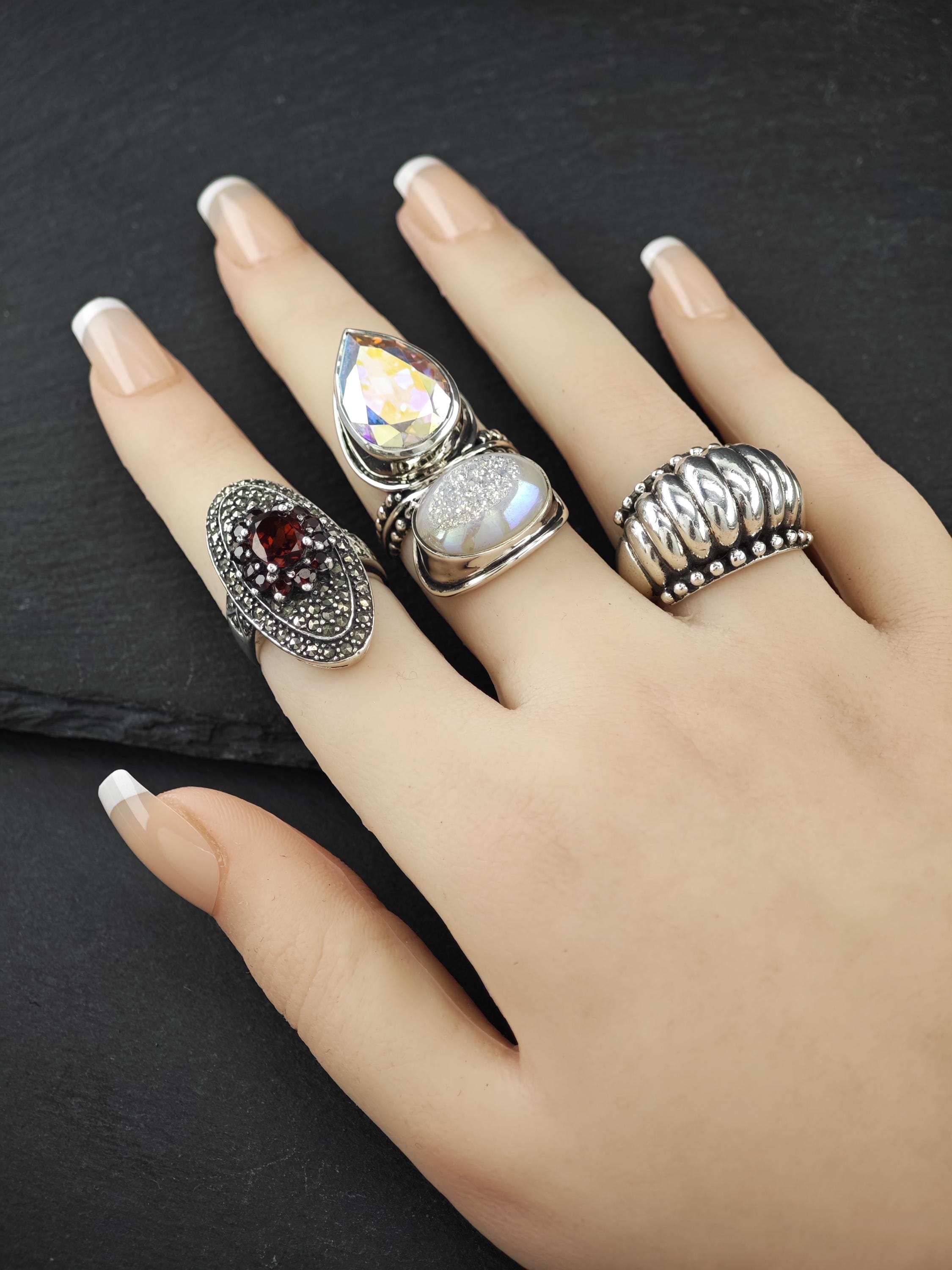 Sajen レインボー ドゥルージーリング スターリングシルバー - Etsy 日本