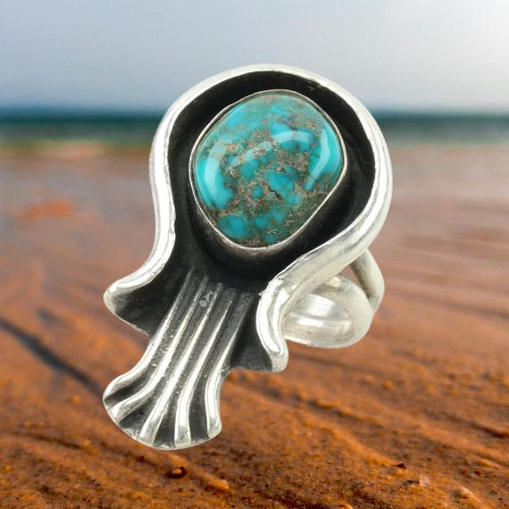 Native American Silver Ring:  High Grade, Spiderw… - image 1