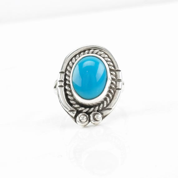 Turquoise Statement Ring:  Native American Style … - image 6