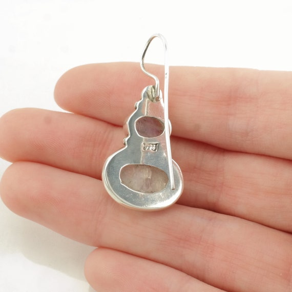 Sterling Silver Iridescent Moonstone Stacked Ston… - image 5