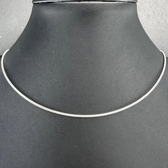 vintage⚪︎Italy snake silver necklace⚪︎925 Vintage Italy Sterling Silver 24