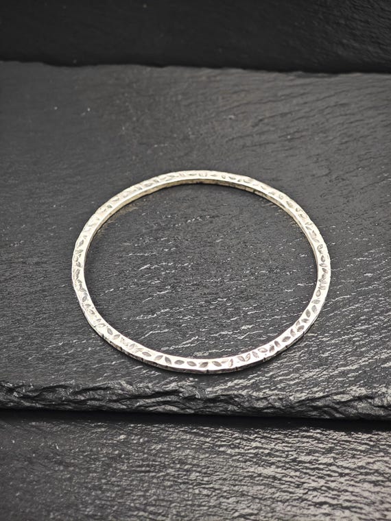 Stackable Foreign Brutalist, Bangle Bracelet Ster… - image 4