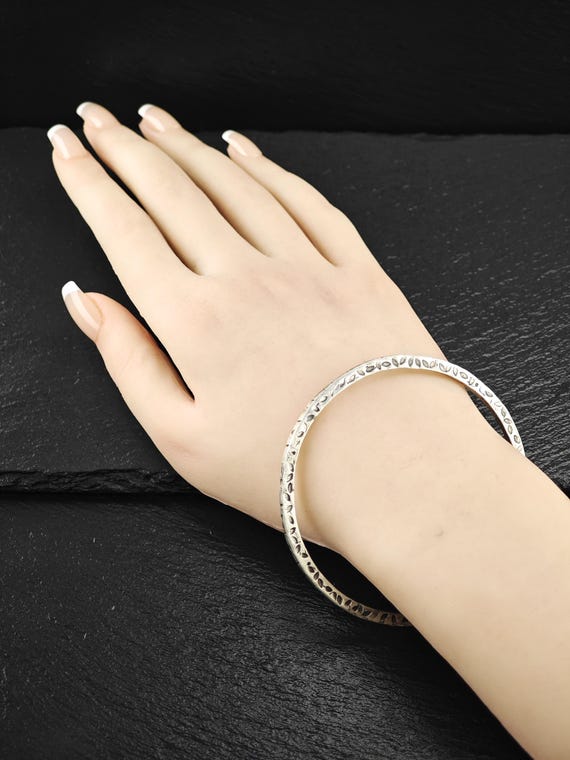 Stackable Foreign Brutalist, Bangle Bracelet Ster… - image 2