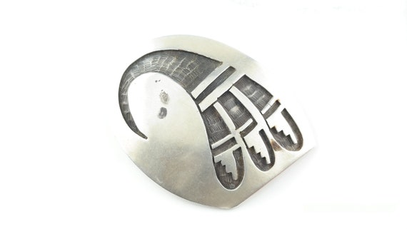 Vintage Hopi, Overlay Sterling Silver Pendant - image 1