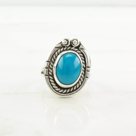 Turquoise Statement Ring:  Native American Style … - image 8