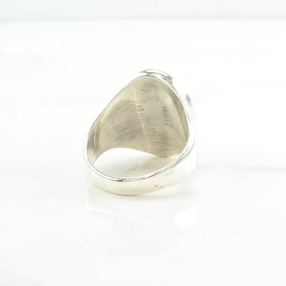 Sterling Silver Statement Ring: Native American I… - image 9