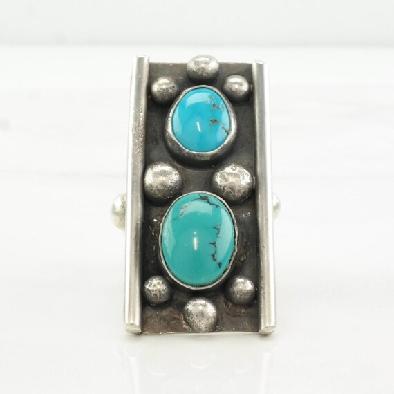 Turquoise Statement Ring: Native American Style -… - image 2