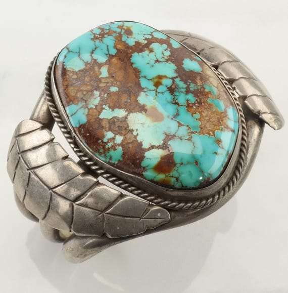 Museum 'Advanced Native American Jewelry Silver Work' Zig Zag Natural Turquoise Native American Jewelry Silver Bracelet Museum 'Advanced Native American Jewelry Silver Work' Zig Zag Natural Turquoise Native American Jewelry Silver Bracelet