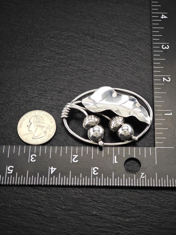 Georg Jensen 105, Acorn Brooch Sterling Silver - Etsy Israel
