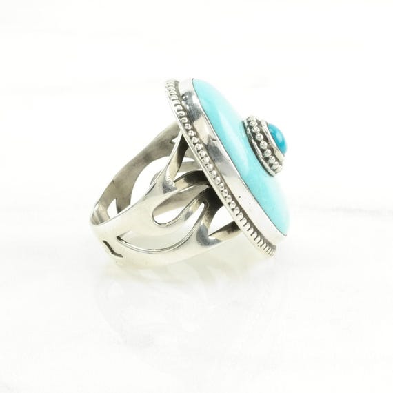 DTR Statement Silver Ring: Turquoise Blue - Sterl… - image 5