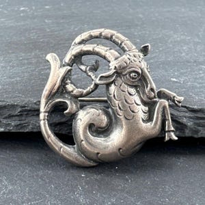 Cini sterlingzilveren broche met sterrenbeeld Steenbok