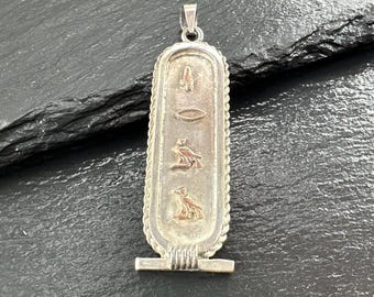 エジプト象形文字ペンダント エジプト雑貨 グッズ とよえ 展示品 ヒエログリフ ペンダント