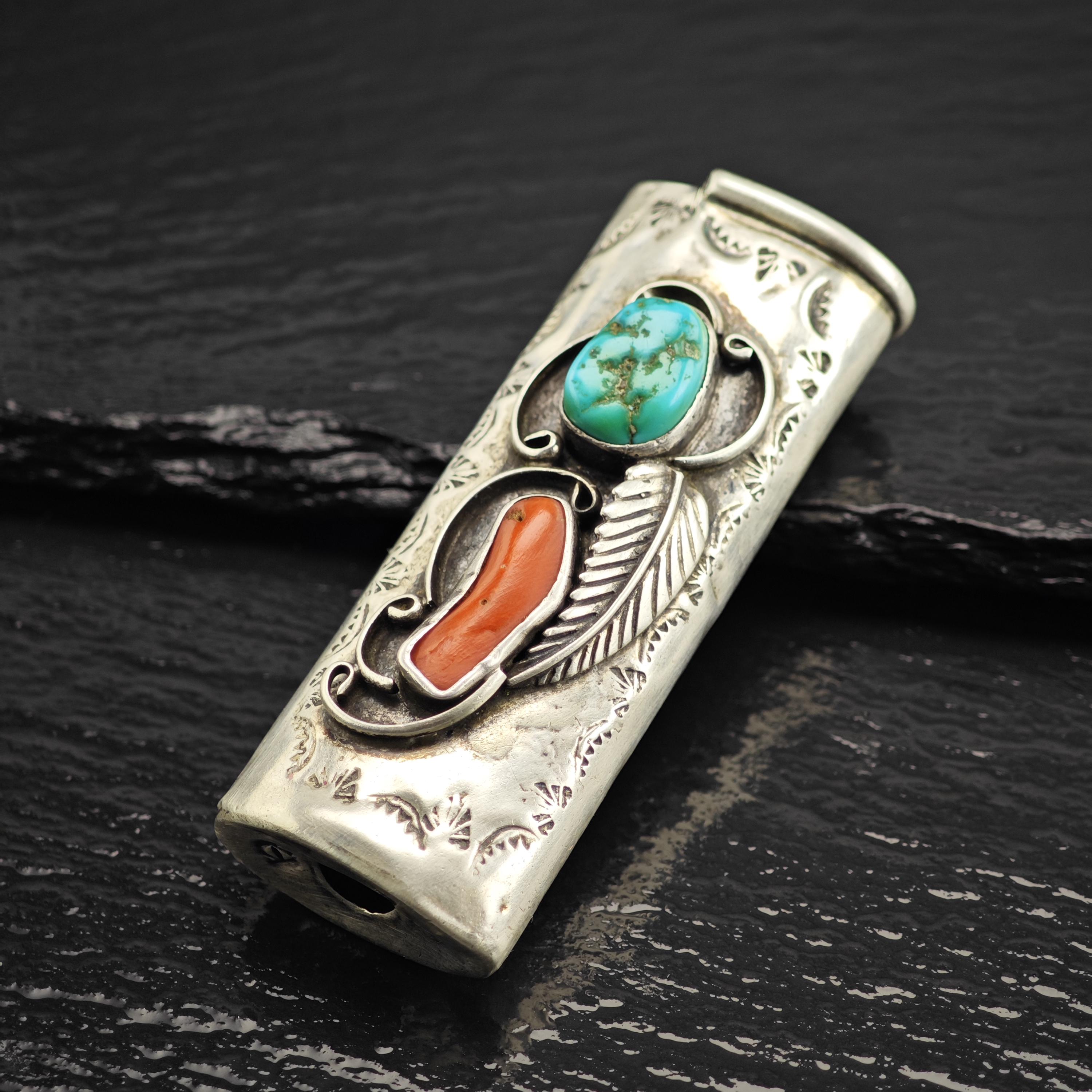 Bic Silver and Turquoise Lighters - Etsy