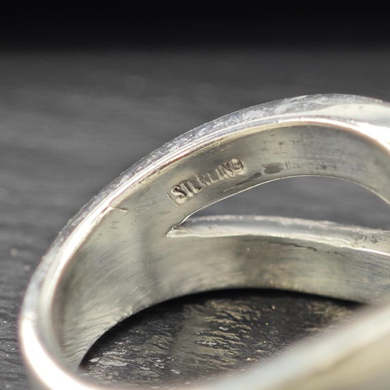 Sterling Silver Ring: Red Lab Ruby Center - Size … - image 9