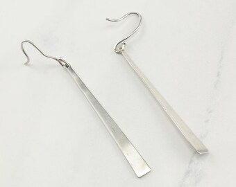 Me & RO Sterling Silver Minimalist Dangle Earrings