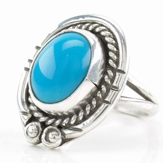 Turquoise Statement Ring:  Native American Style … - image 5
