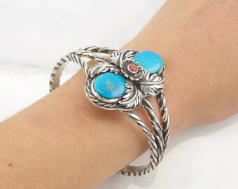 ターコイズコーラルカフブレスレット スターリングシルバー - Etsy 日本