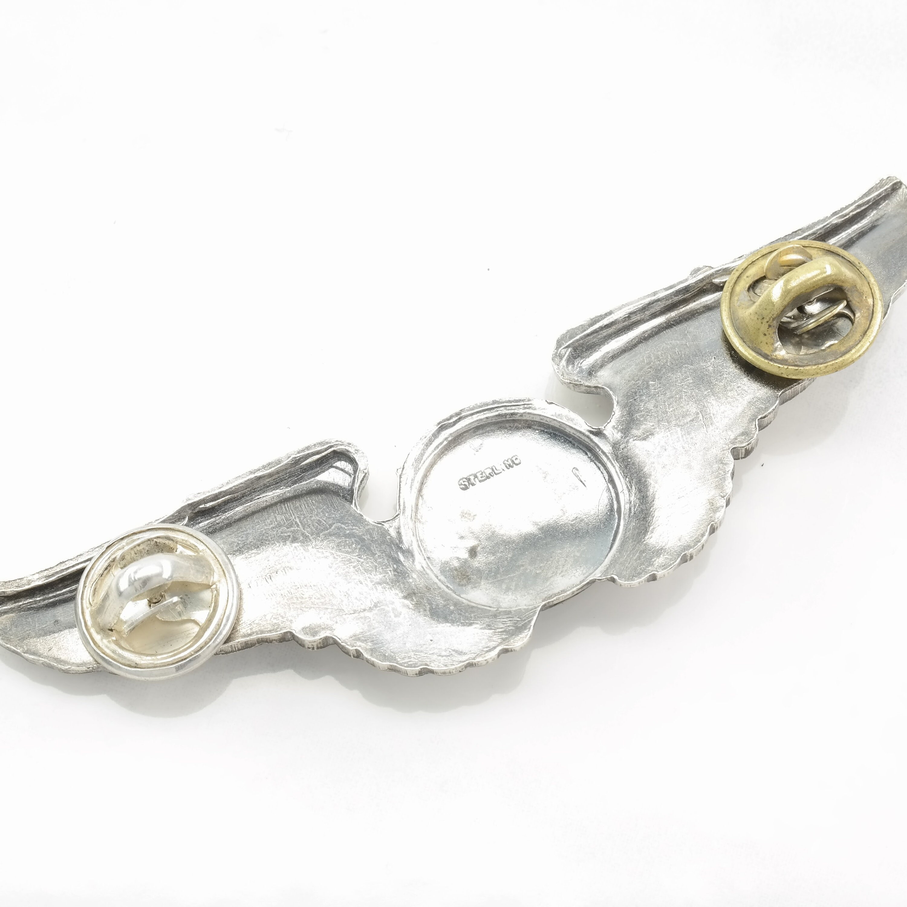 Silver Brooch Army Air Force U.S. WWII Pilot Wings Sterling Silver Brooch Army Air Force U.S. WWII Pilot Wings Sterling