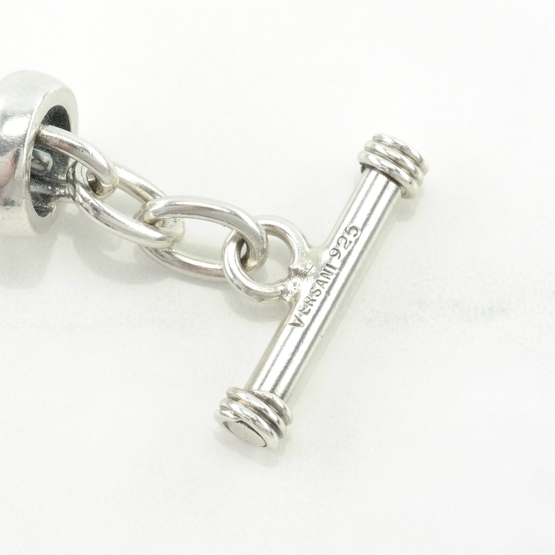 90s VERSANI link chain silver bracelet