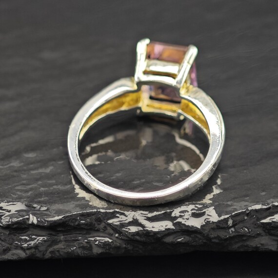 Emerald-Cut Ametrine Solitaire Ring Sterling Silv… - image 6