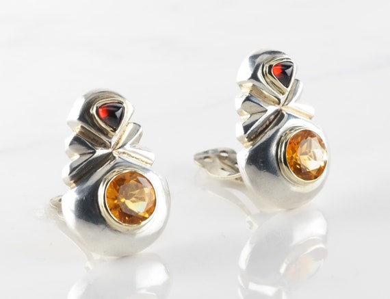 Vintage Rigoberto Sterling Silver, 14k Gold Orange
