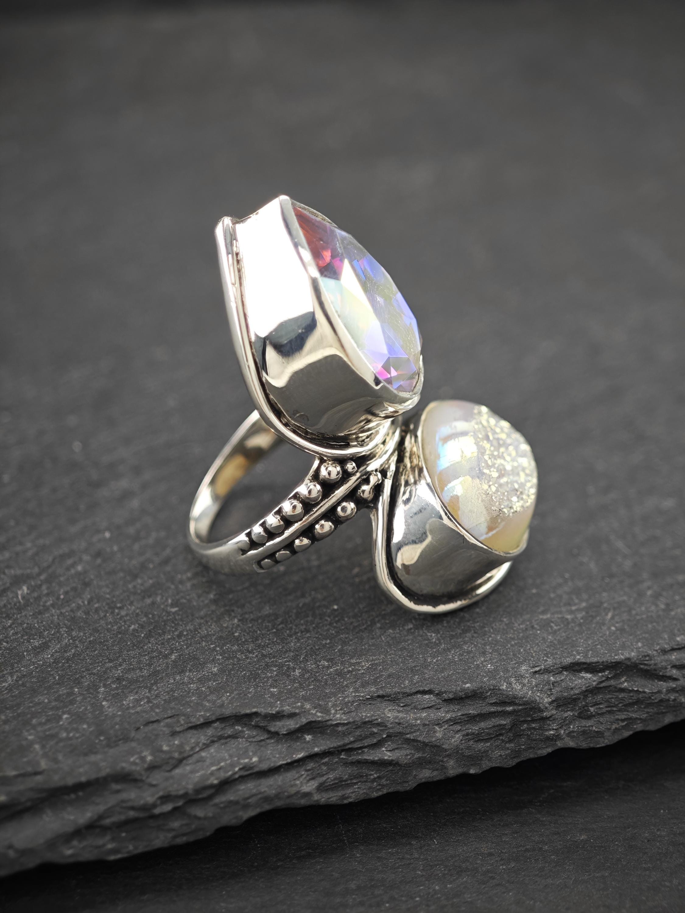 Sajen レインボー ドゥルージーリング スターリングシルバー - Etsy 日本