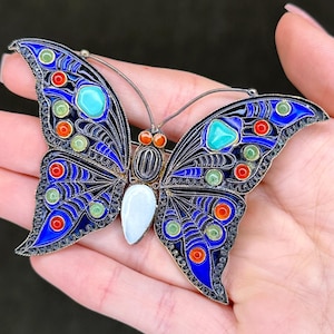 Vintage Pin Brooch Jewelry - Butterfly? Design With