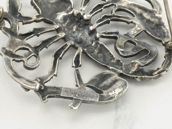 Cini Sterling Silver Zodiac Sign Scorpio Brooch - image 6