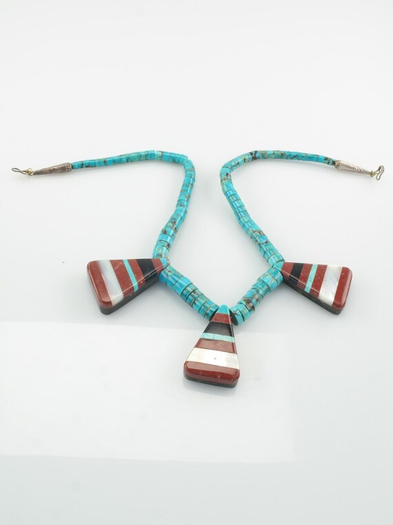 Vintage heishi bead necklace deals
