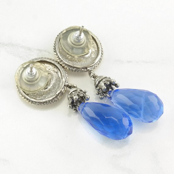 Sevan Blue Topaz Drop Earrings - Sterling Silver … - image 7