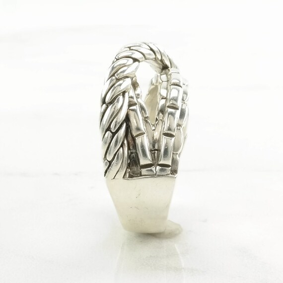 Vintage John Hardy Jai Sterling Silver Ring, Chai… - image 4