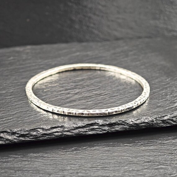 Stackable Foreign Brutalist, Bangle Bracelet Ster… - image 1