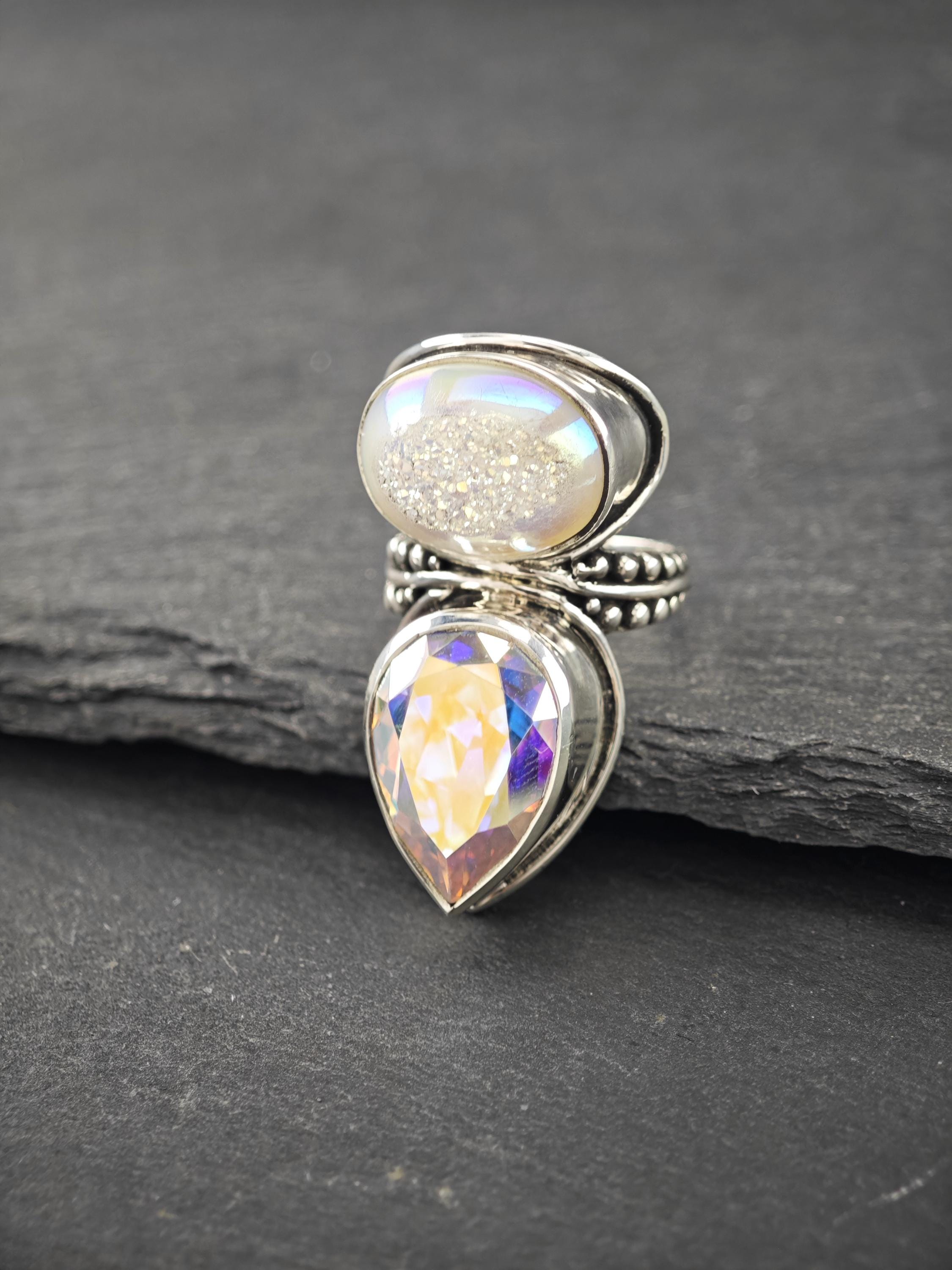 Sajen レインボー ドゥルージーリング スターリングシルバー - Etsy 日本