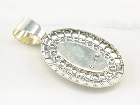 Vintage Turquoise Sterling Silver Pendant by Caro… - image 6