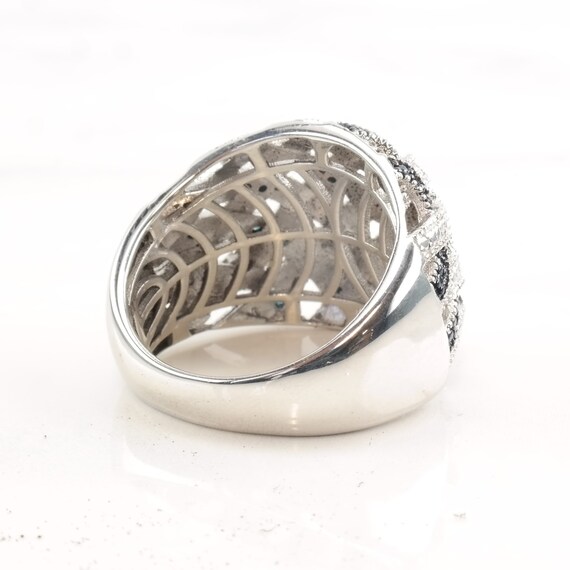 Vintage Silver Ring Diamond Size 7 1/4 - image 7