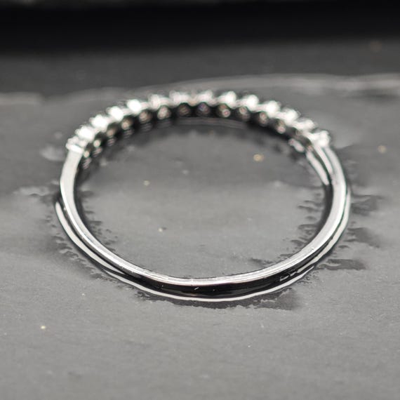 Black Ruthenium-Plated Stackable Ring Sterling Si… - image 7