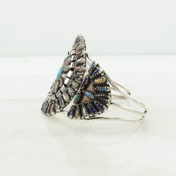 Rainbow Stones Vintage Southwest Sterling Silver Bracelet Rainbow Stones Vintage Southwest Sterling Silver Bracelet