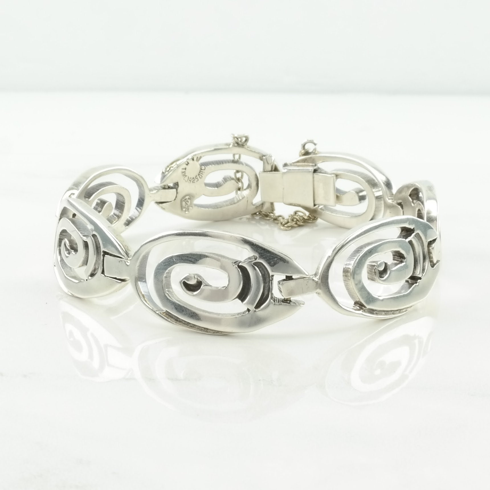 FIFTH　TAXCO SILVER BRACELET Vintage Taxco Sterling Bracelet Mexican Silver Signed JS